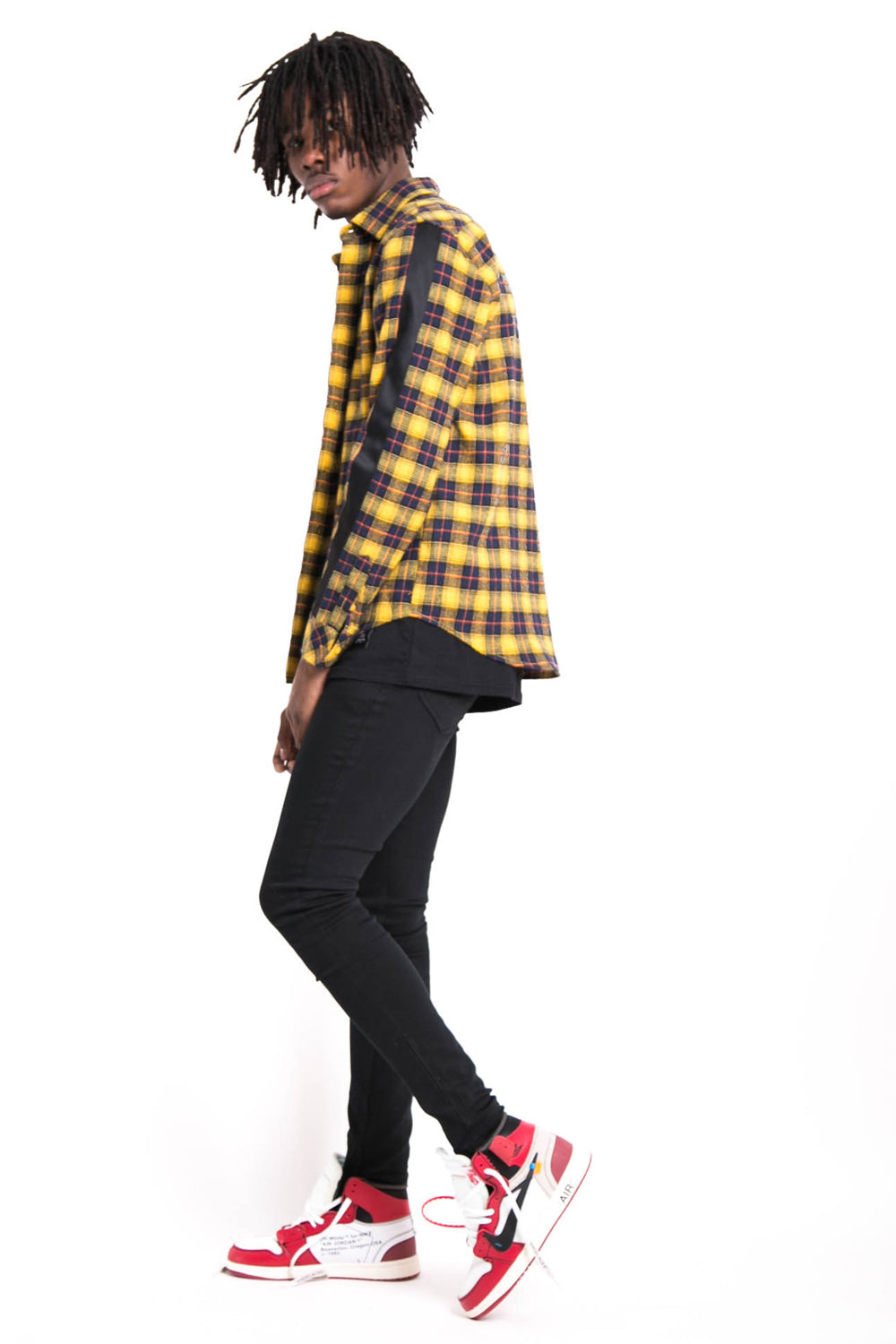 Sixth June - Chemise tartan bandes jaune