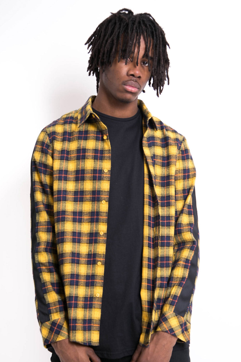 Sixth June - Chemise tartan bandes jaune
