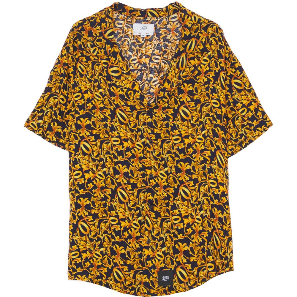 Sixth June - Chemisette large baroque bleu jaune