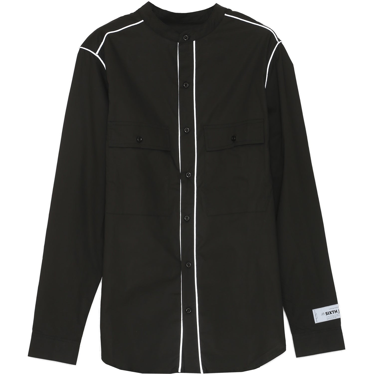 Sixth June - Chemise liseré réfléchissant noir