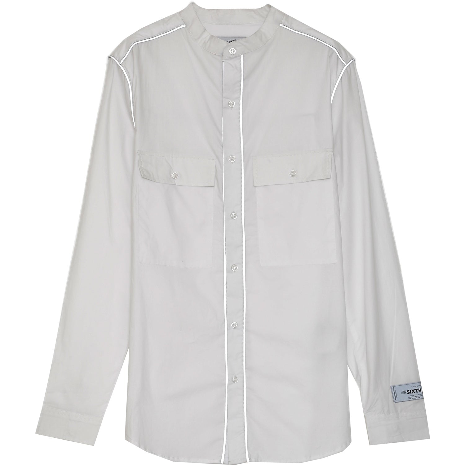 Sixth June - Chemise liseré réfléchissant blanc