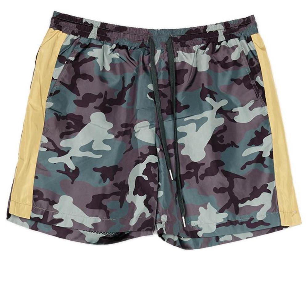 Sixth June - Maillot de bain camouflage bandes jaune vert