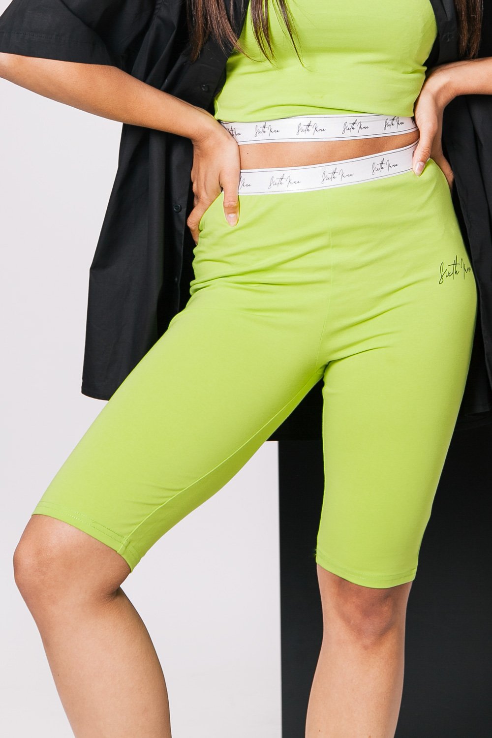 Sixth June - Cycliste bande logo signature Vert