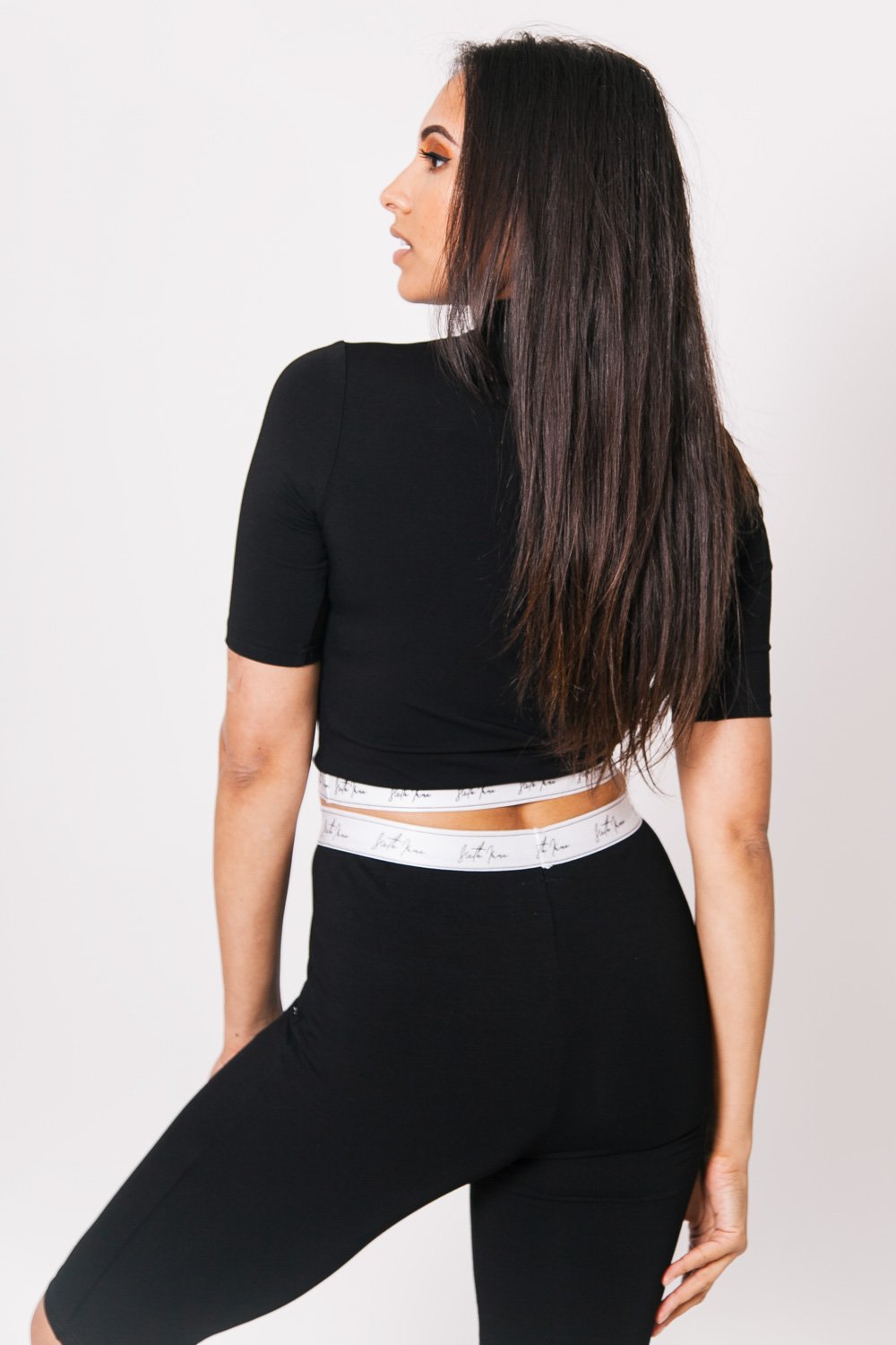 Sixth June - Cycliste bande logo signature noir blanc