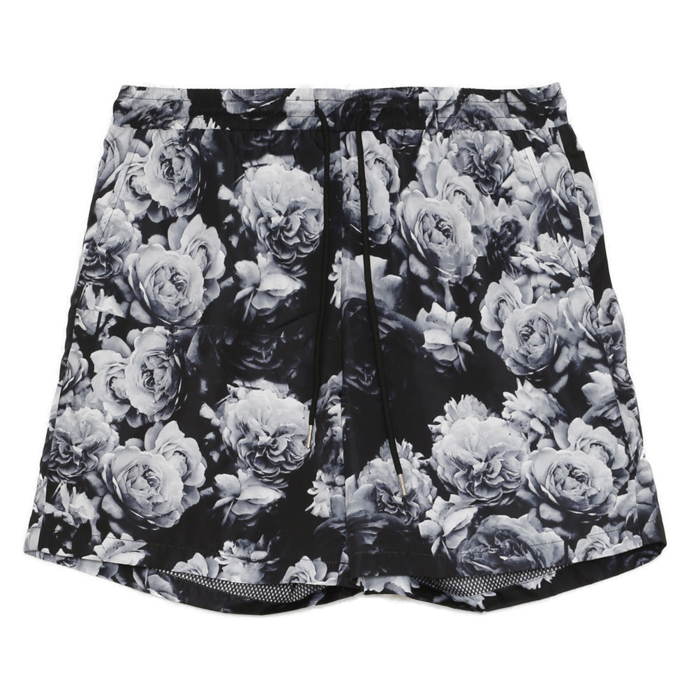 Sixth June - Short bain imprimé fleur noir blanc