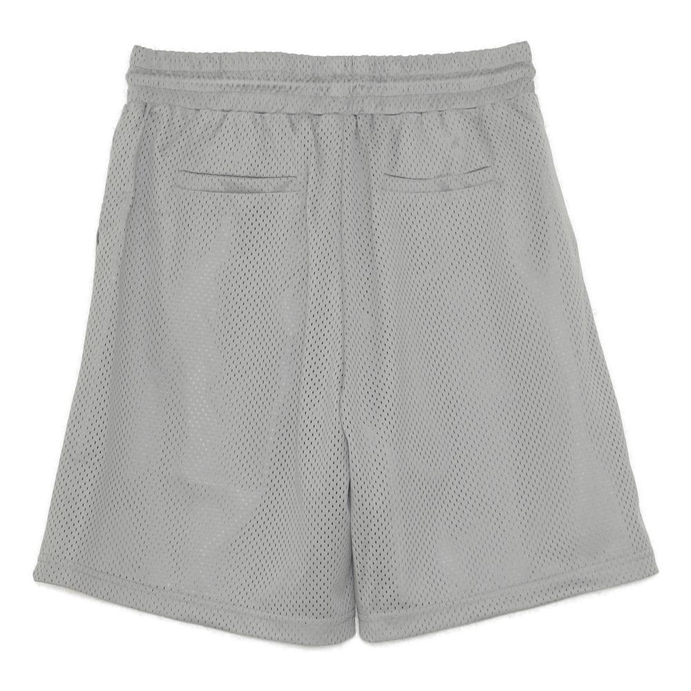 Short mesh logo gris