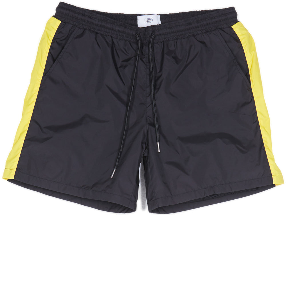 Sixth June - Maillot de bain bicolore bandes noir jaune