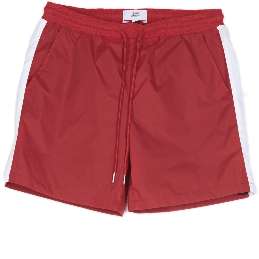 Sixth June - Maillot de bain bicolore bandes rouge blanc