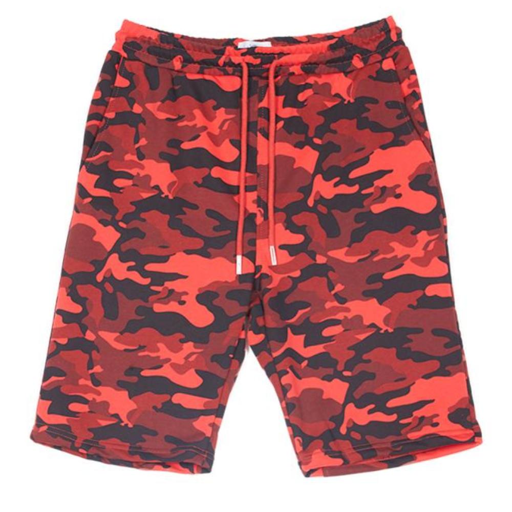 Sixth June - Short camouflage sport rouge