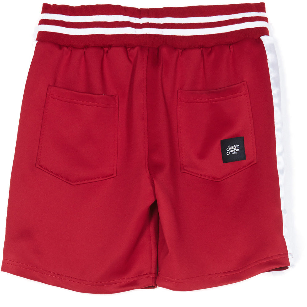 Sixth June - Short bandes satin signature bordeaux