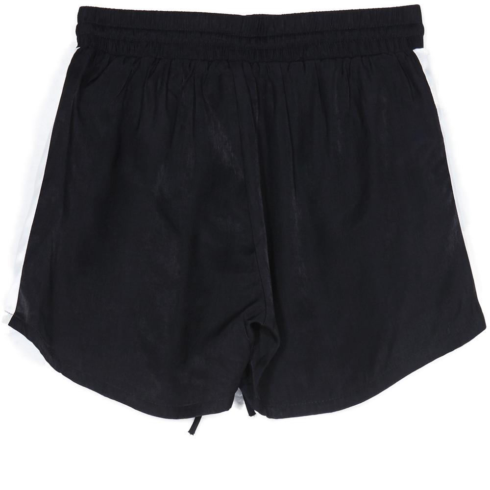 Short satin bande noir