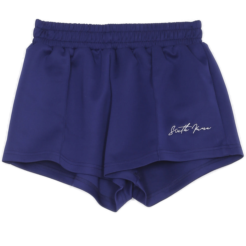 Sixth June - Short court logo signature bleu