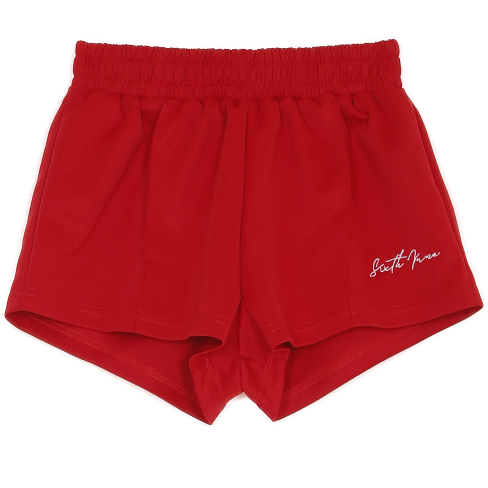 Sixth June - Short court logo signature rouge