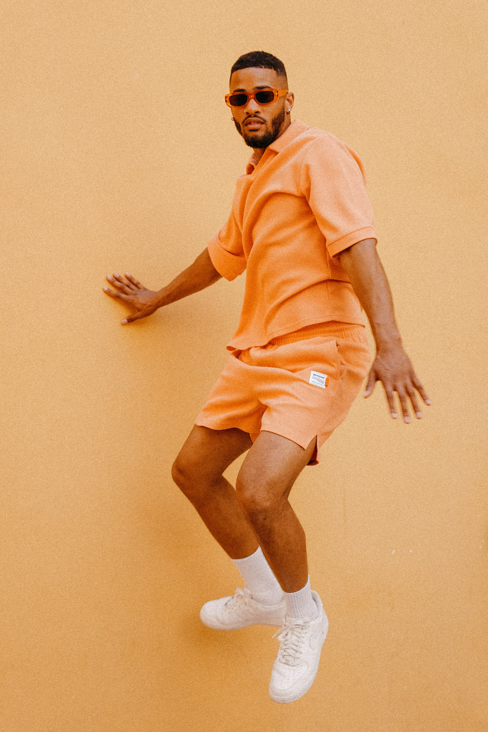 Sixth June - Short gaufré Orange