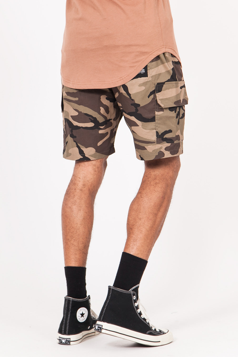Sixth June - Short camouflage cargo vert
