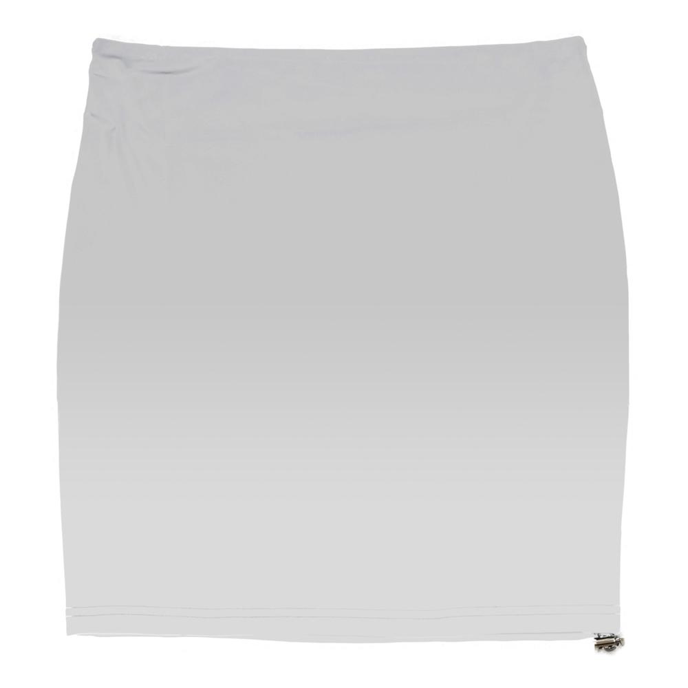 Reflective mini skirt grey