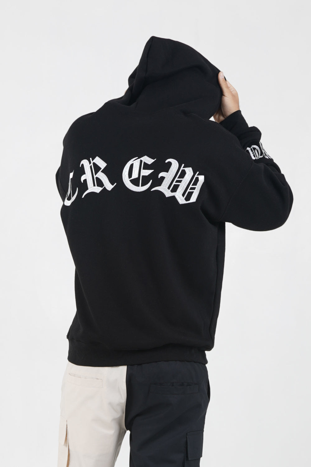 Sixth June - Sweat capuche crew manches Noir