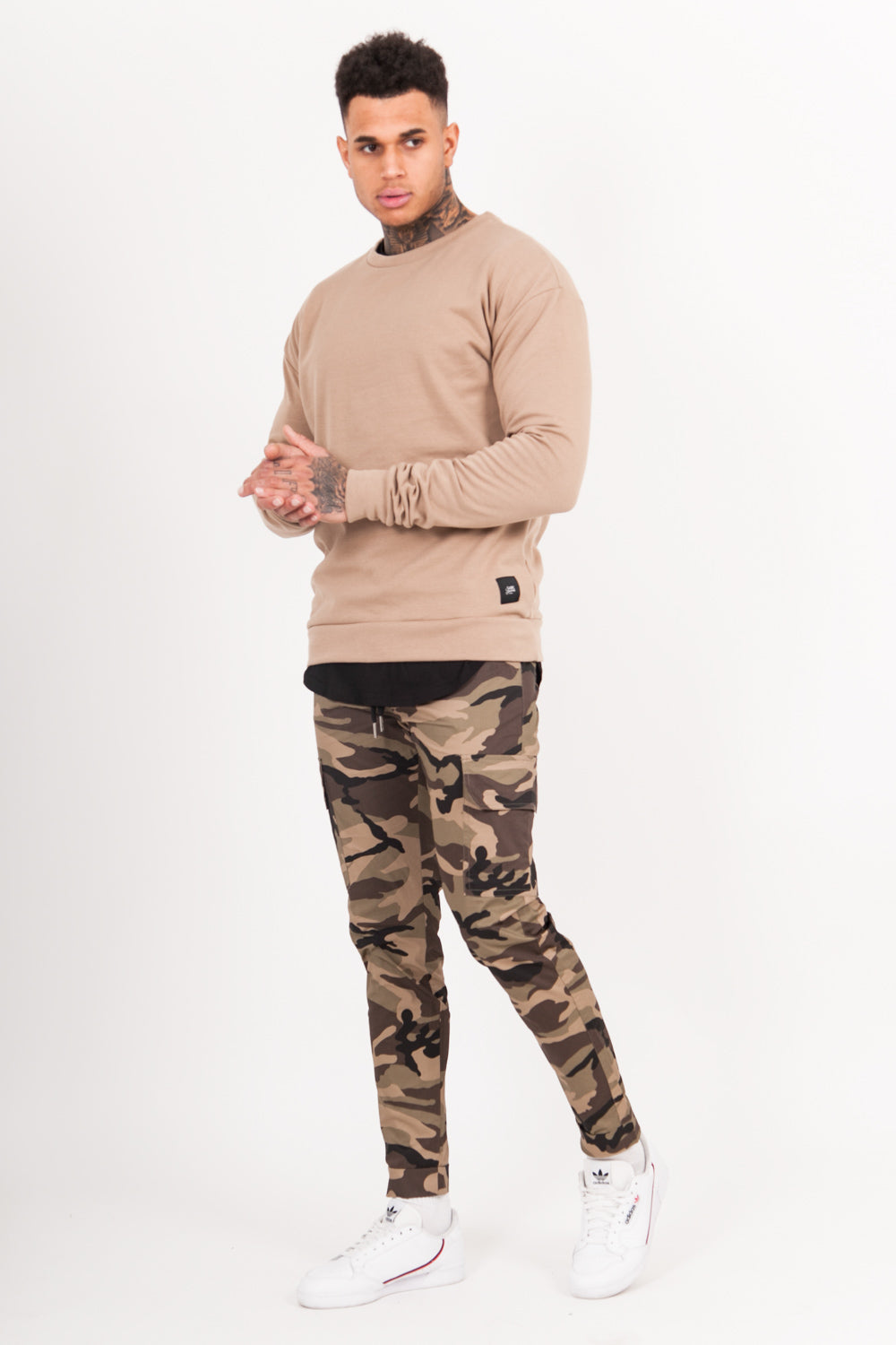 Sixth June - Sweat-shirt col rond classique beige