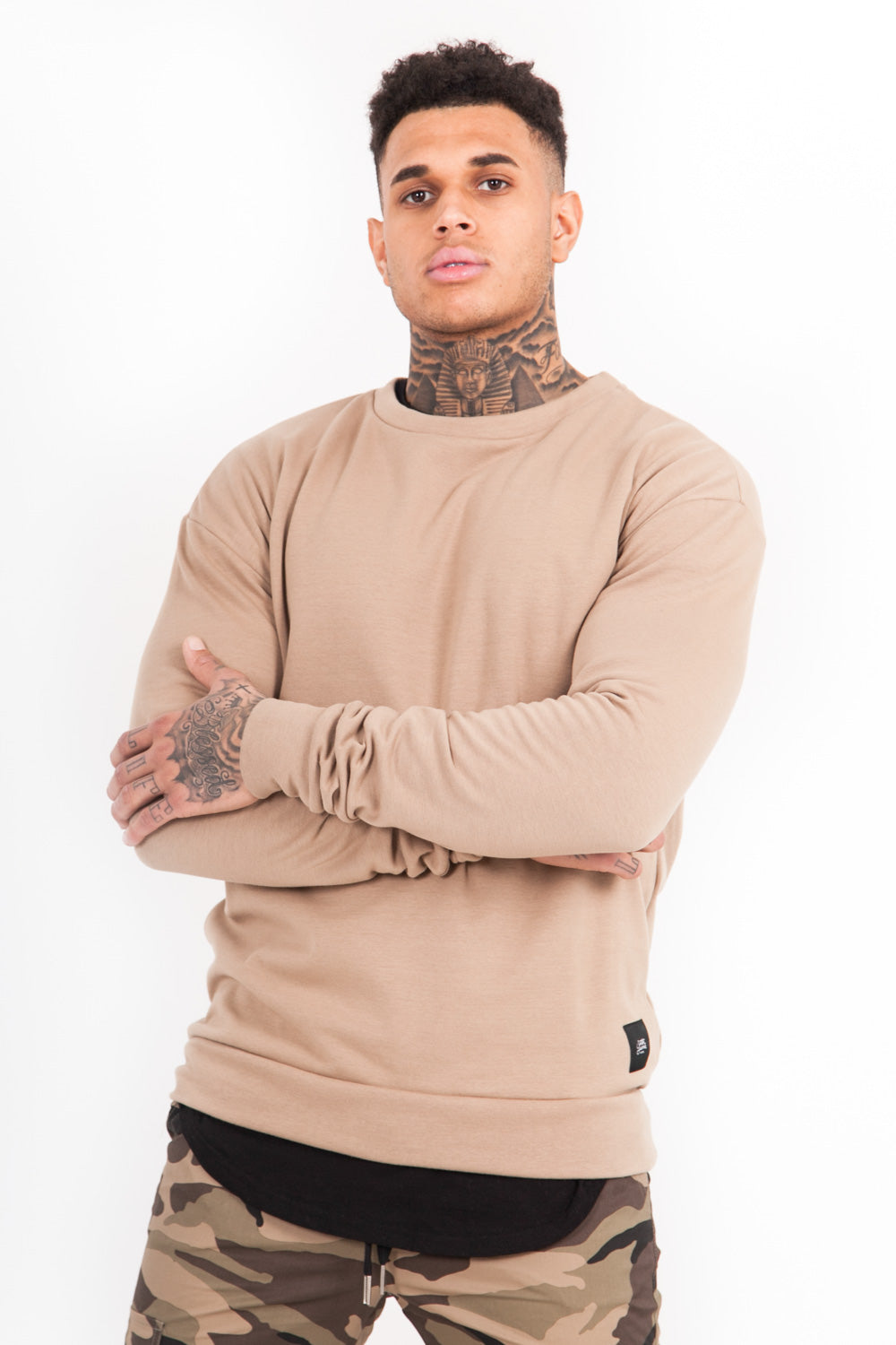 Sixth June - Sweat-shirt col rond classique beige
