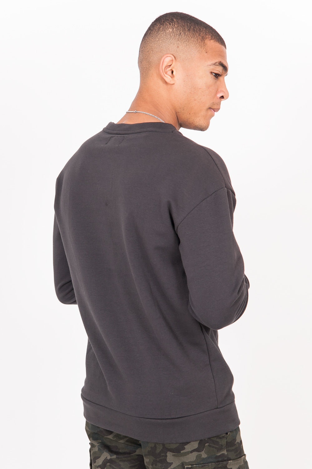 Sixth June - Sweat-shirt col rond classique Sixth June gris foncé