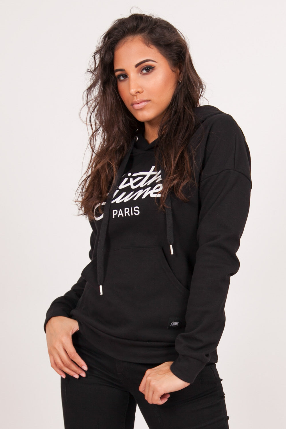 Sixth June - Sweat capuche logo noir