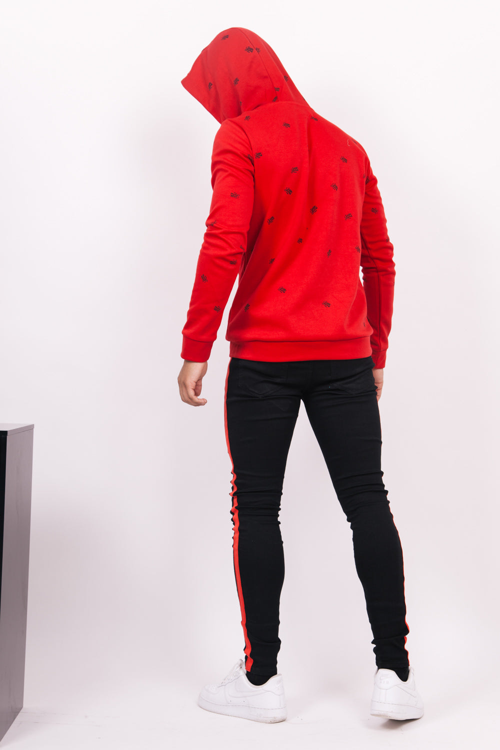 Sixth June - Sweat capuche logomania rouge