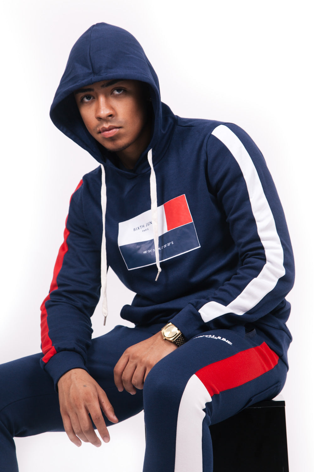 Sixth June - Sweat America bleu blanc rouge