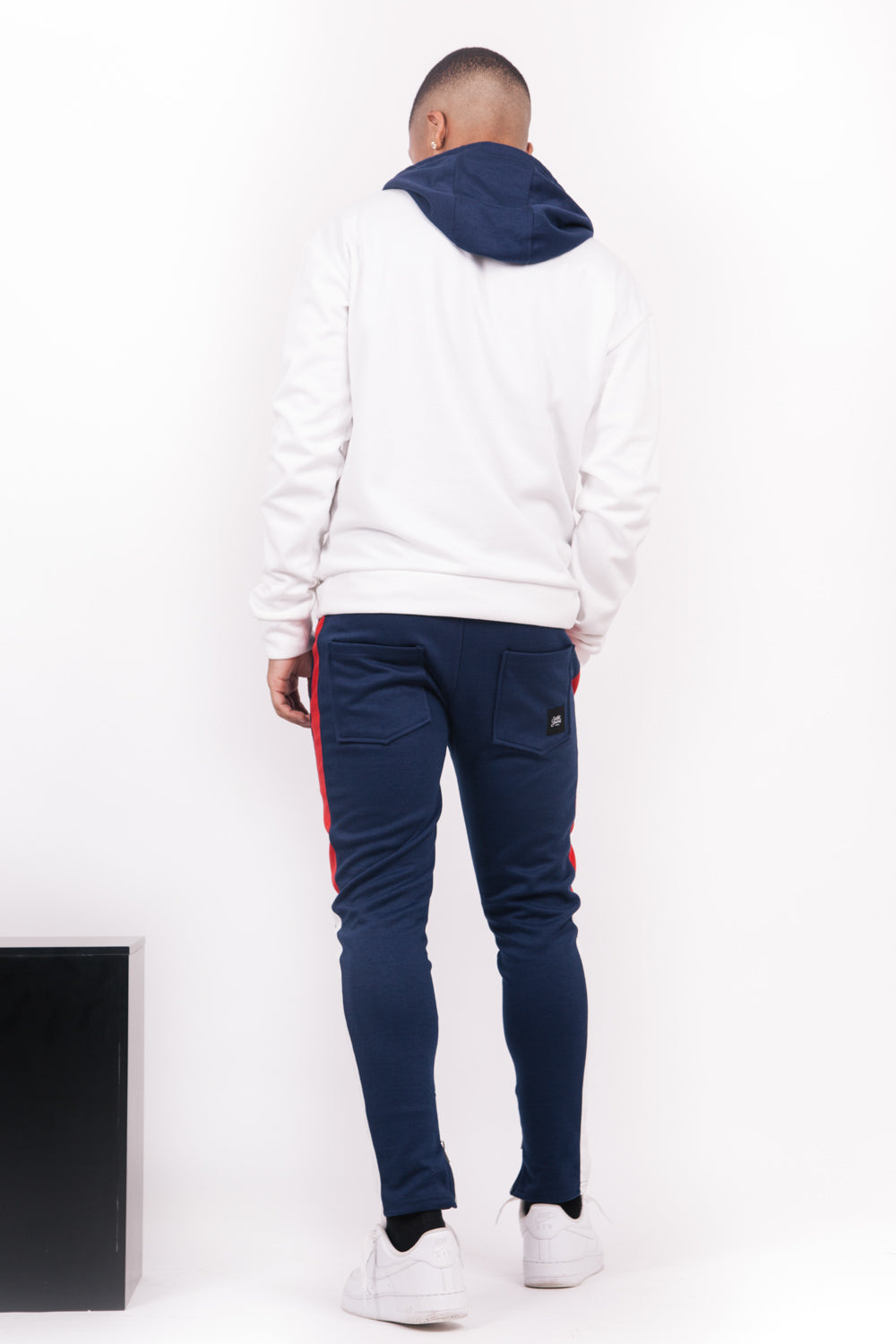 Sixth June - Sweat capuche tricolore blanc rouge bleu