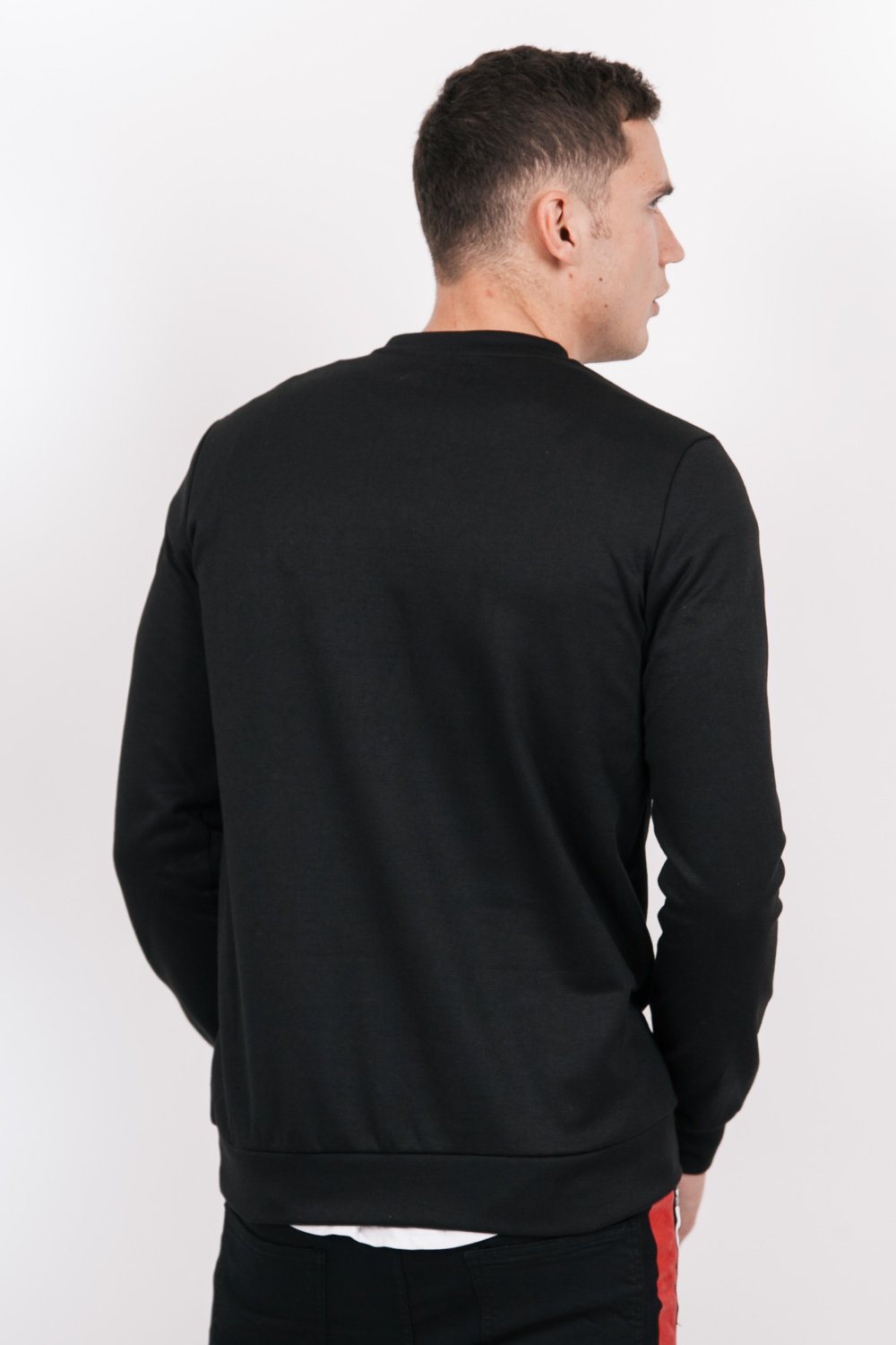 Sweatshirt logo université noir