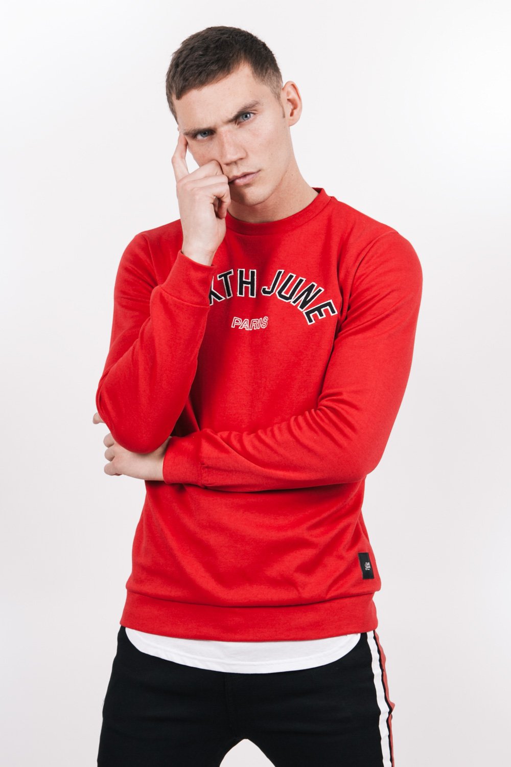 Logo College Sweatshirt Red