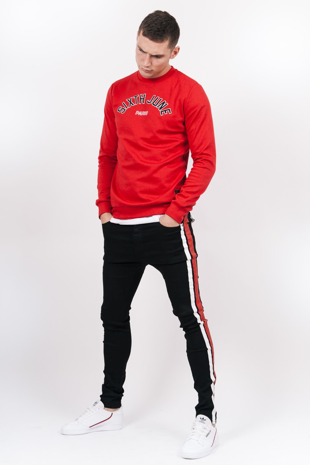Logo College Sweatshirt Red
