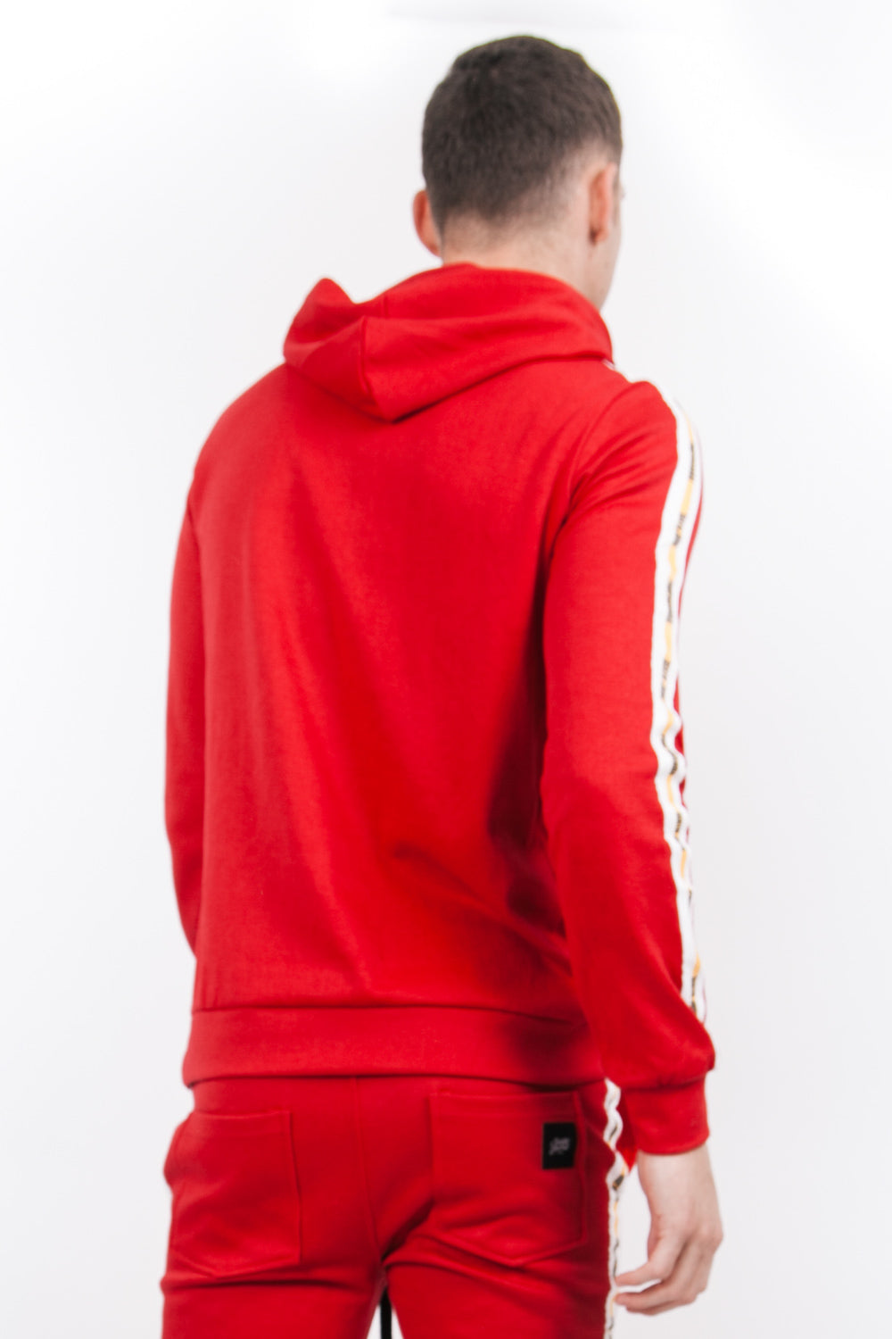 Sixth June - Sweat capuche Propaganda bandes rouge