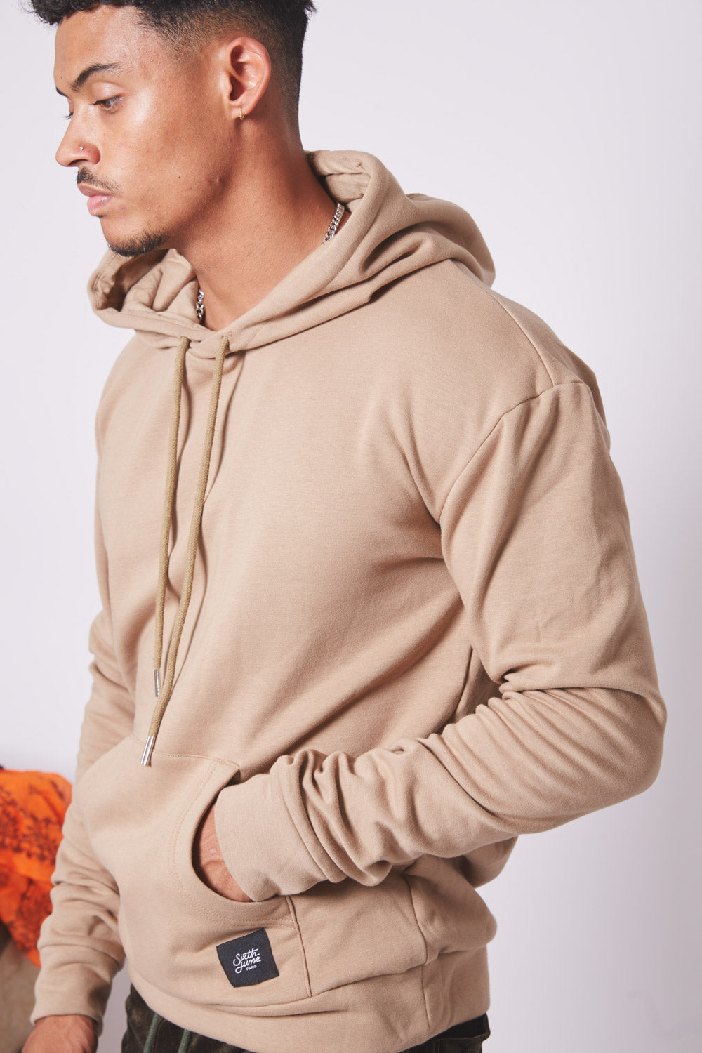 Sixth June - Sweat capuche classique beige