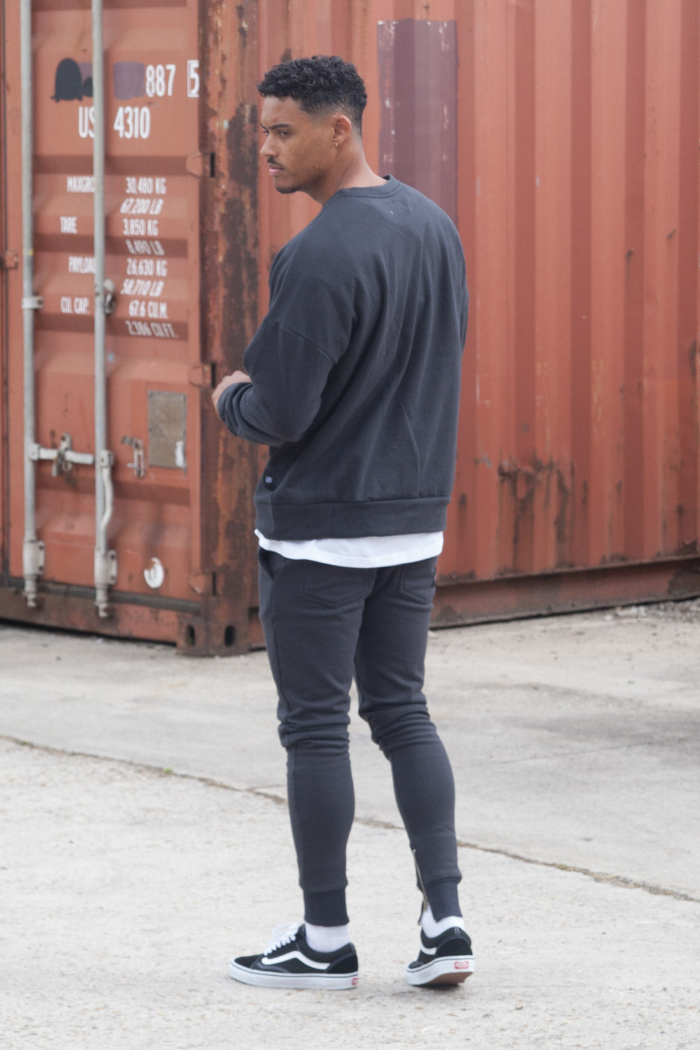 Sixth June - Sweat-shirt épaules tombantes Sixth June gris foncé