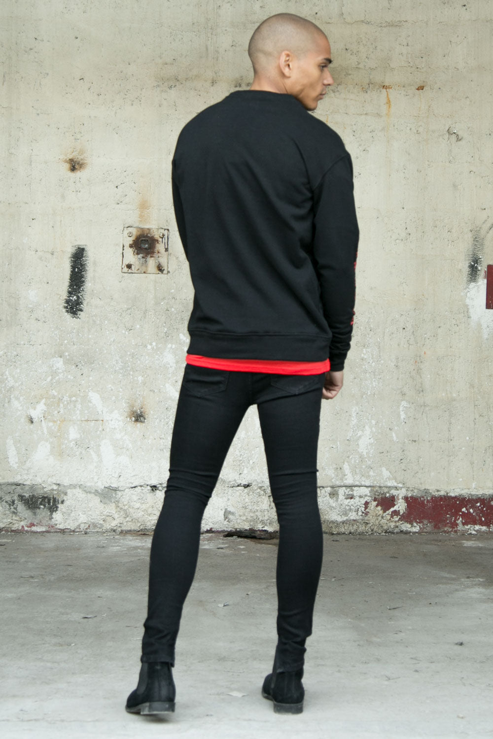 Sixth June - Sweat lacets typo gothique Sixth June noir