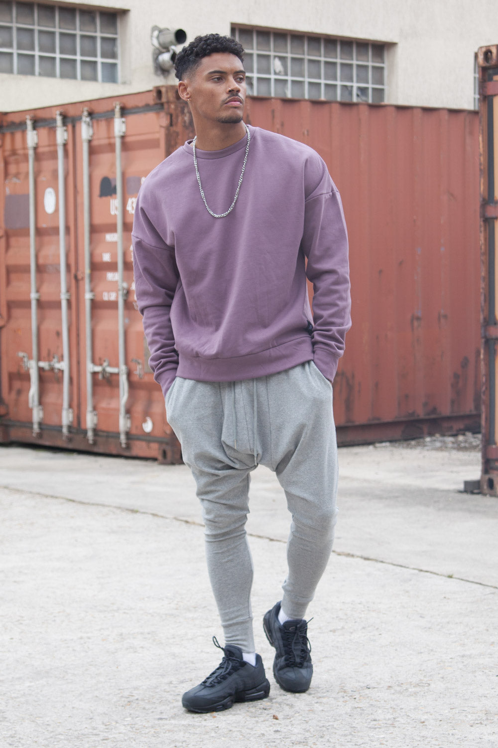 Sixth June - Sweat-shirt épaules tombantes violet