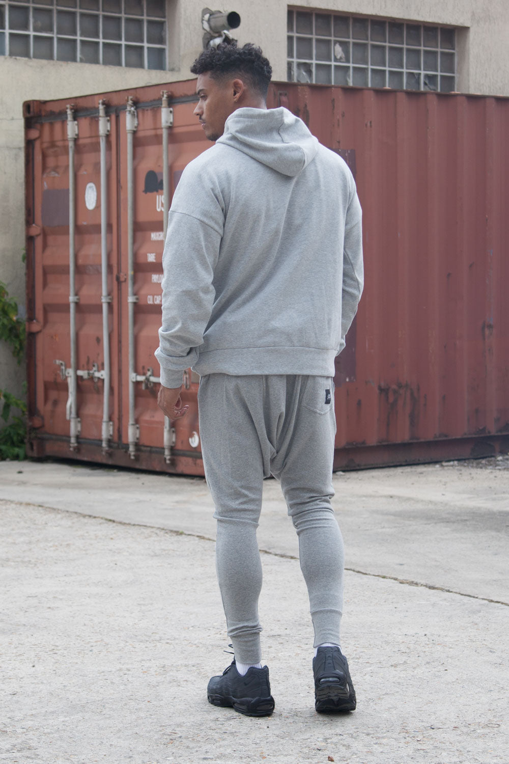 Sixth June - Sweat capuche épaules tombantes gris clair