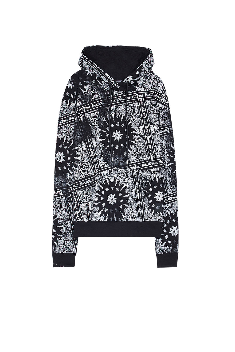 Sixth June - Sweat capuche all over bandana Sixth June noir