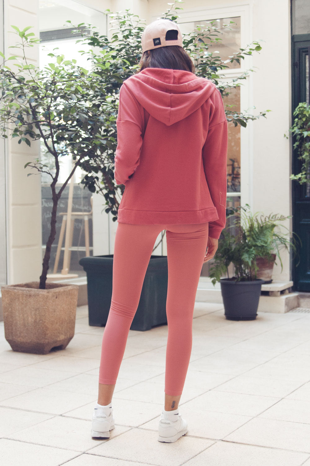 Sixth June - Sweat capuche classique zippé rose