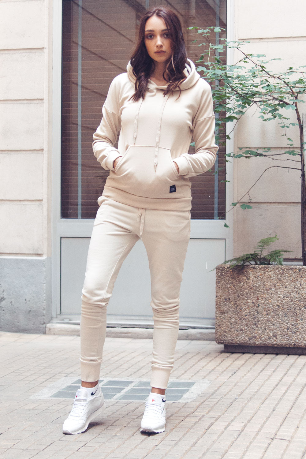 Sixth June - Sweat capuche classique beige
