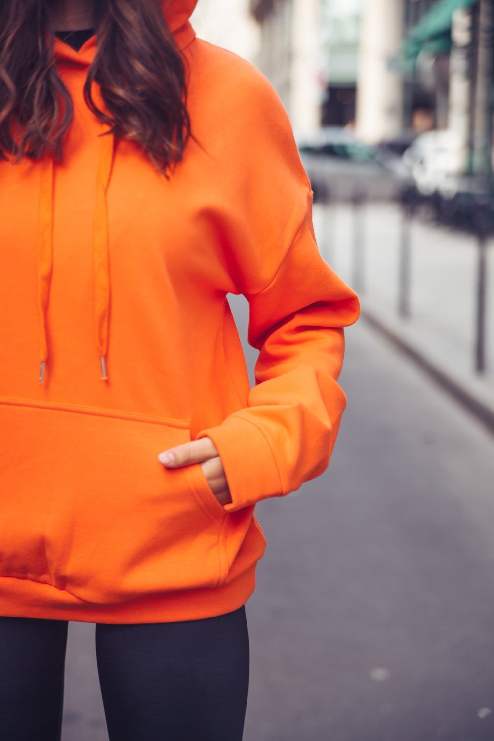 Sixth June - Sweat capuche large orange