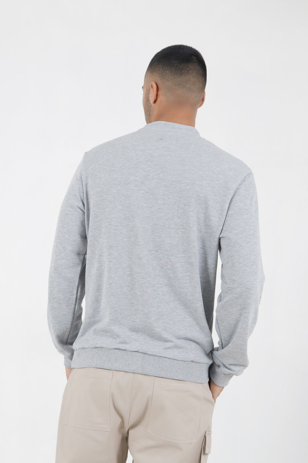 Sixth June - Sweat logo patch université Gris