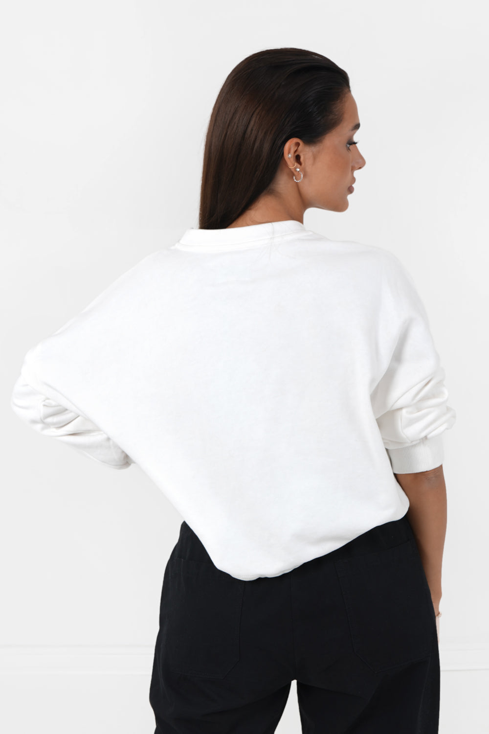 Sixth June - Pull réfléchissant empiècement logo blanc