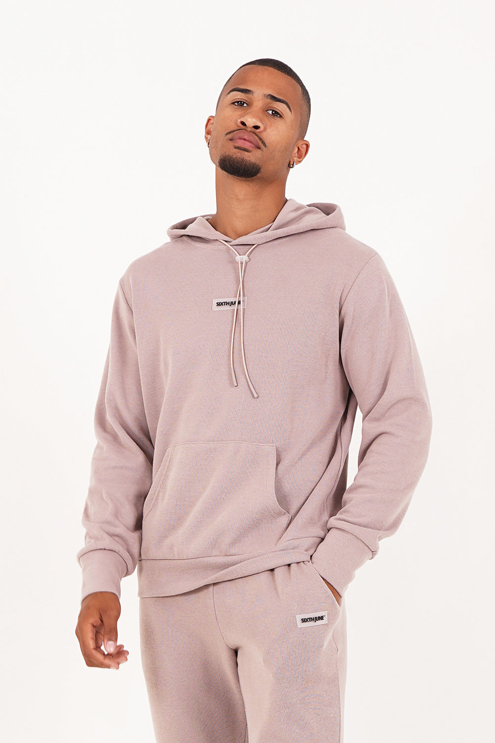Sixth June - Sweat capuche côtelé cordon Beige