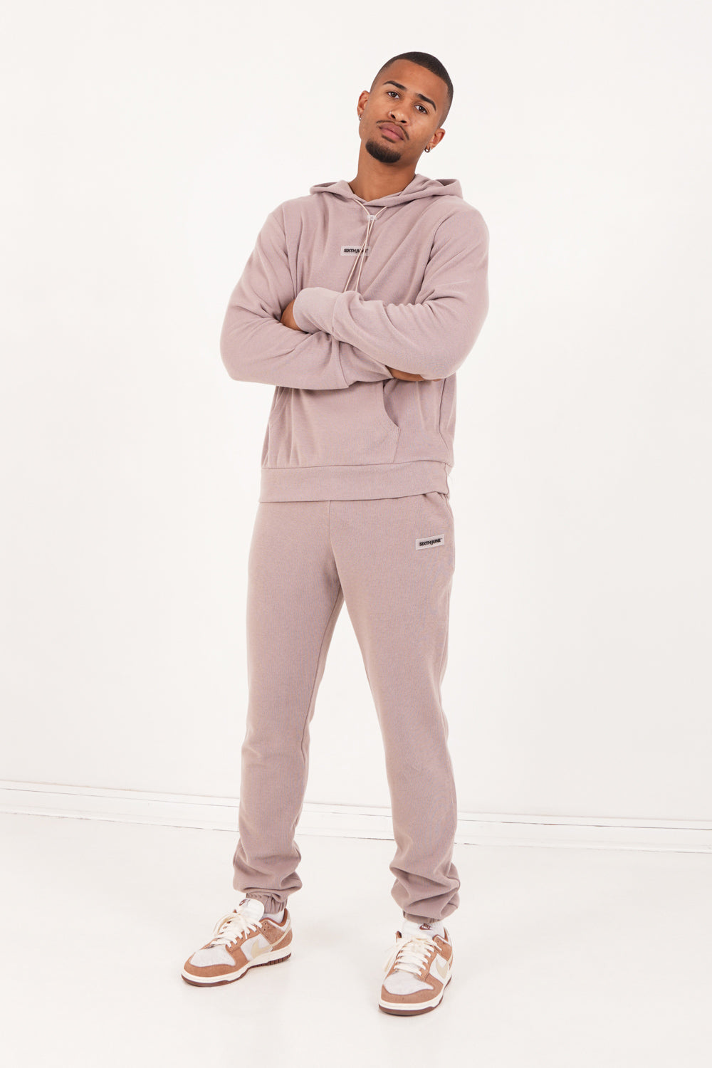 Sixth June - Sweat capuche côtelé cordon Beige