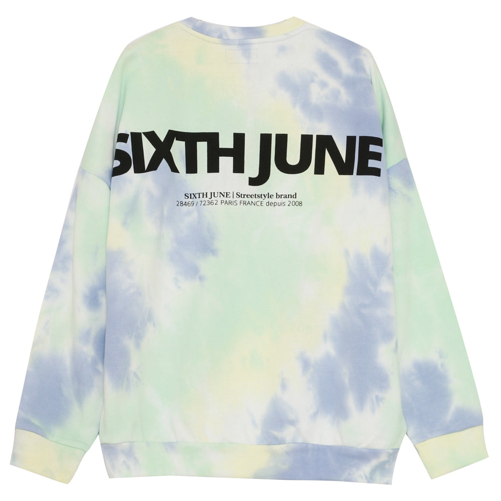 Sixth June - Sweat tie and dye bleu