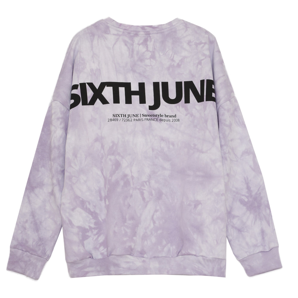 Sixth June - Sweat tie and dye violet