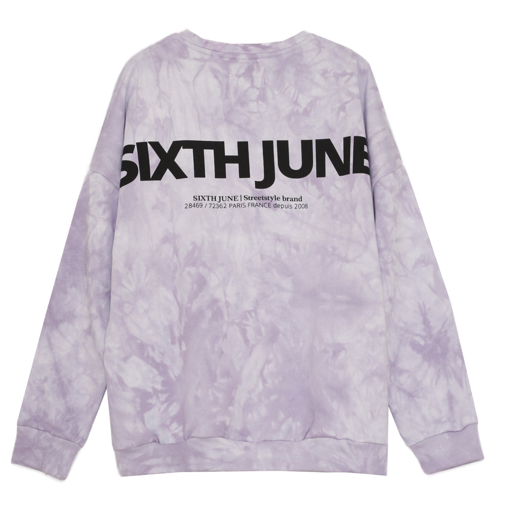 Sixth June - Sweat tie and dye violet