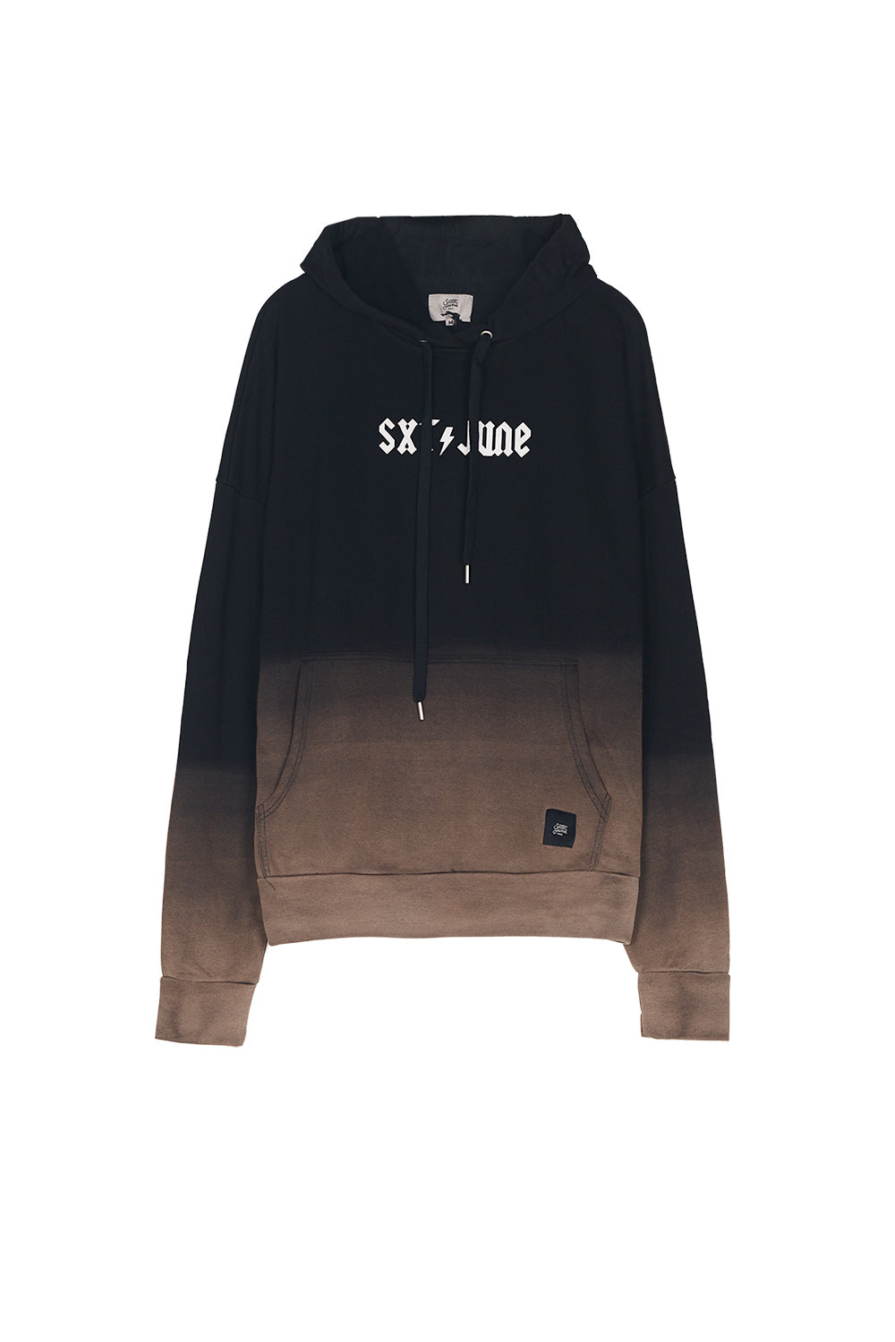 Sixth June - Sweat capuche tie and dye Sixth June noir coloré