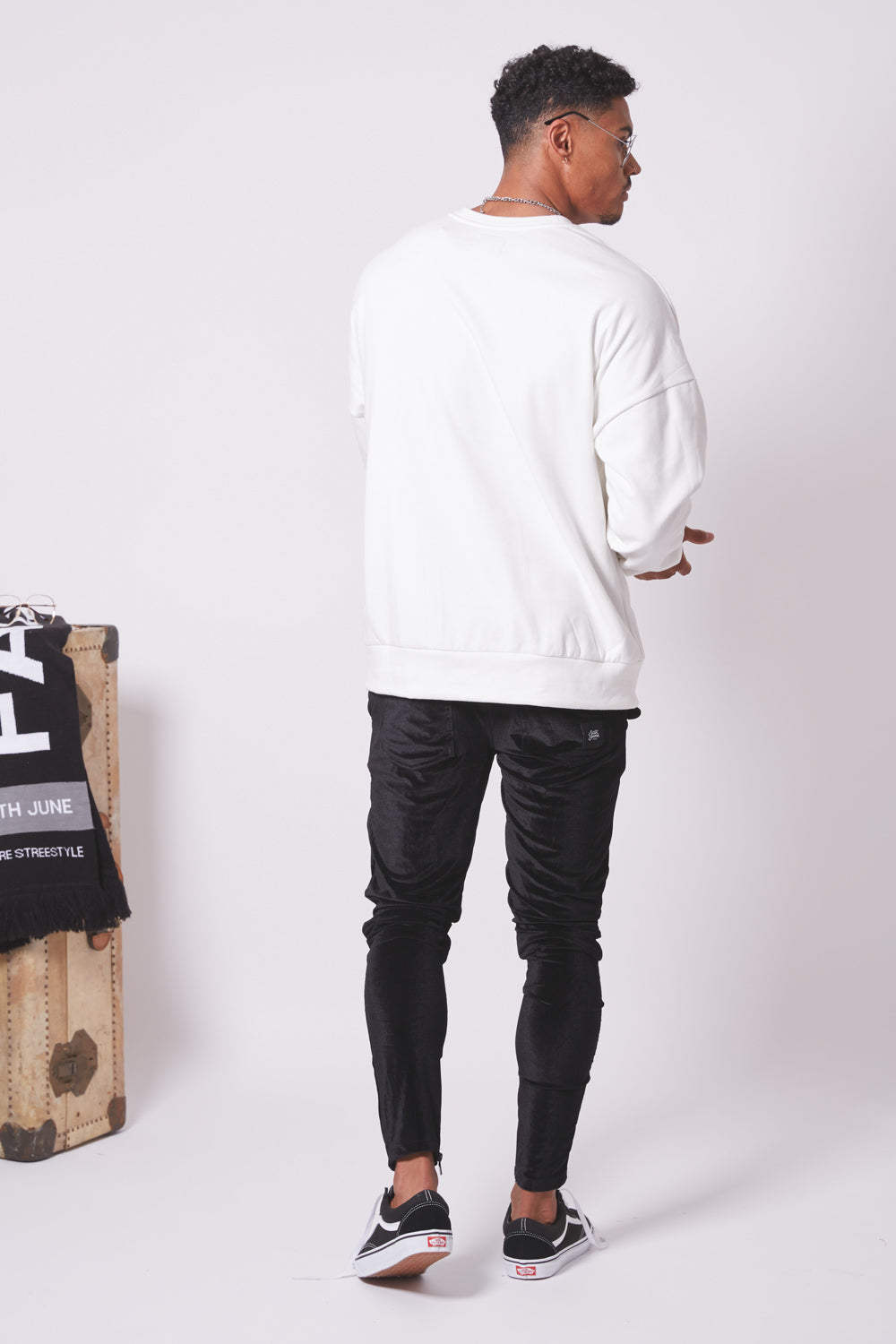 Sixth June - Sweatshirt brodé roses blanc